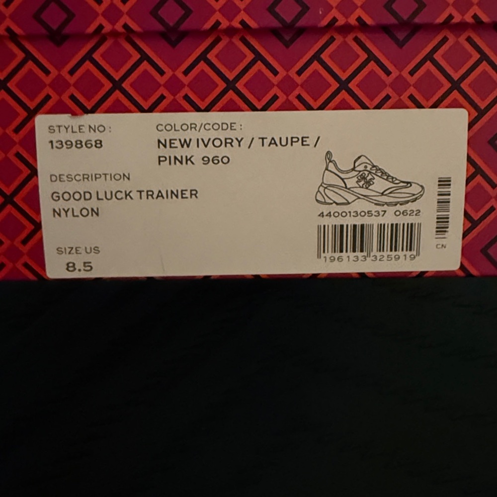 Tory Burch White and Pink Sneakers - Picture 3 of 4